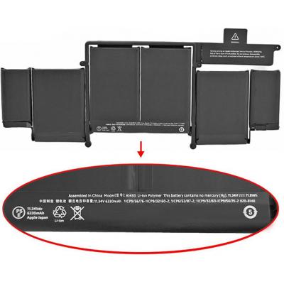 Apple A1493 Li-Polymer  11.34V 71.8Wh