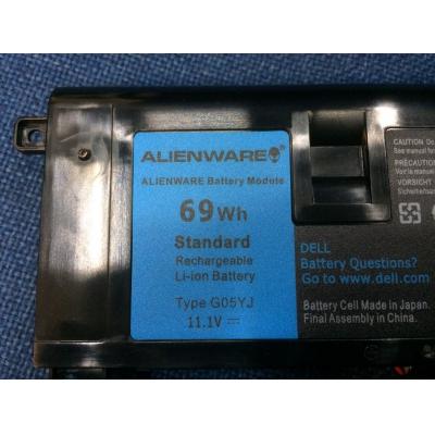 Dell G05YJ Li-ion 11.1V 69Wh