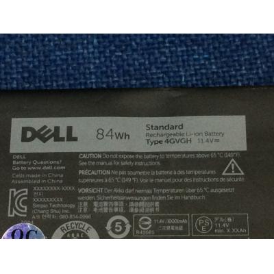 Dell 4GVGH Li-Polymer  11.4V 84Wh