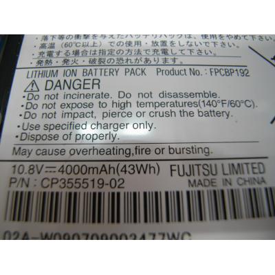 Fujitsu FPCBP192 Li-ion 10.8V 4000mAh