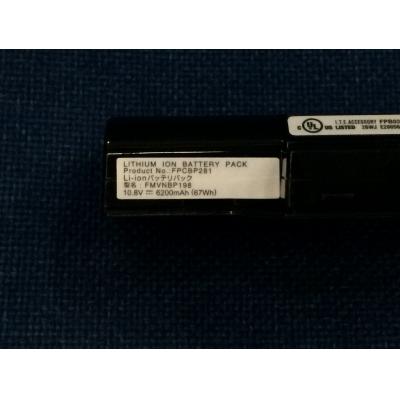 Fujitsu FPCBP281 Li-ion 10.8V 6200mAh