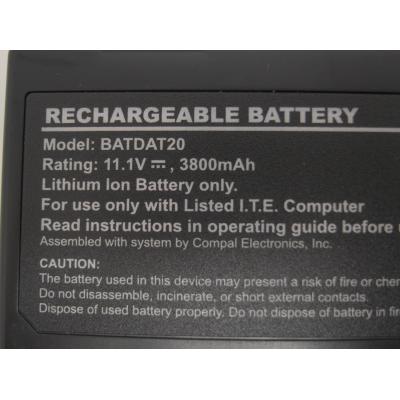 Lenovo BATDAT20 Li-ion 10.8V 3800mAh