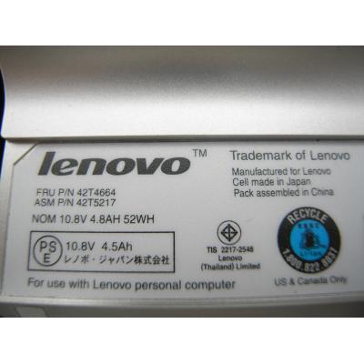 Lenovo 42T4664 Li-ion 10.8V 52Wh