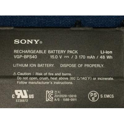 Sony VGP-BPS40 Li-ion 15V 3170mAh