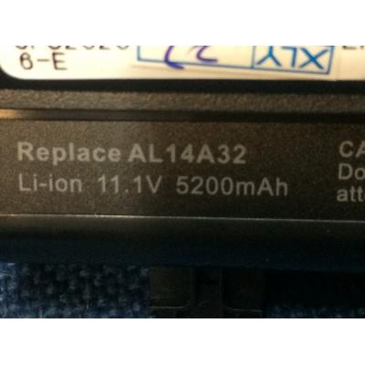 Acer AL14A32 Li-ion 11.1V 5200mAh