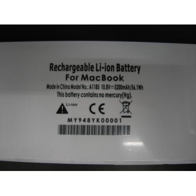 Apple A1185 Li-Polymer  10.8V 5200mAh