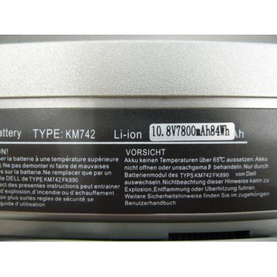 Dell KM742 Li-ion 10.8V 7800mAh