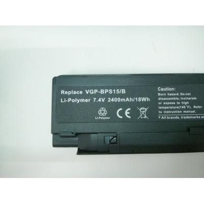 Sony VGP-BPS15/B Li-Polymerbattery  7.4V 2400mAh