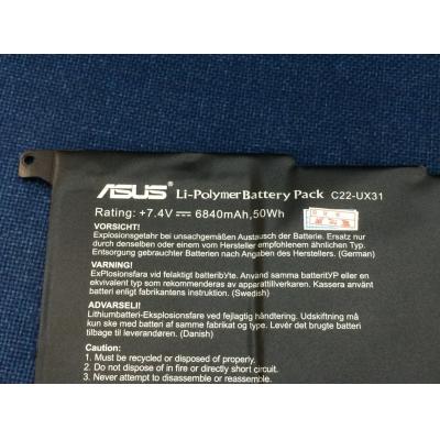 ASUS C22-UX31 Li-Polymer  7.4V 6840mAh