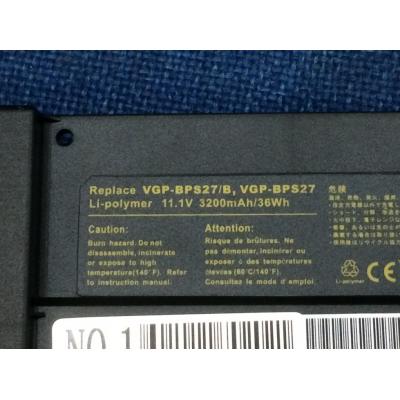 Sony VGP-BPS27/B Li-Polymer  11.1V 3200mAh