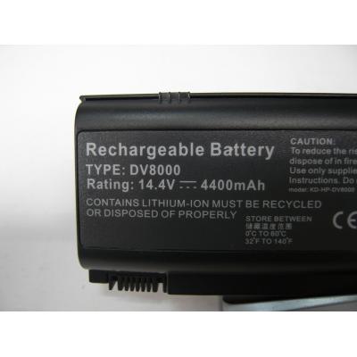HP COMPAQ DV8000 Li-ion 14.4V 4400mAh