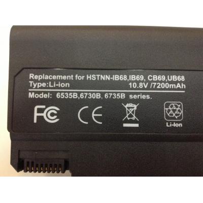 HP COMPAQ HSTNN-IB68 Li-ion 10.8V 7200mAh