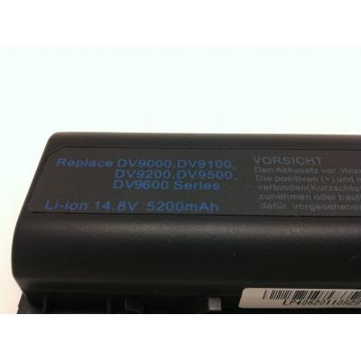 HP COMPAQ DV9000 Li-ion 14.8V 5200mAh