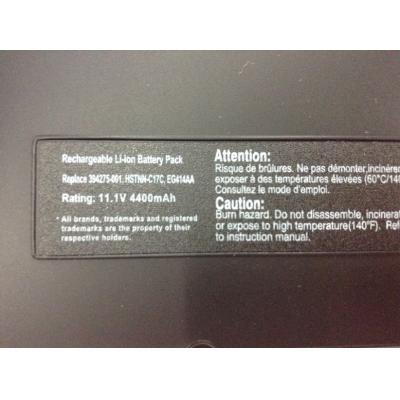 HP COMPAQ 394275-001 Li-ion 11.1V 4400mAh