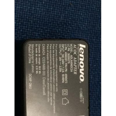 Lenovo 原廠火牛適配器(20V 2.25A 45W) 方頭(帶針)